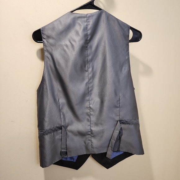 J. Ferrar Modern Fit Gray Stripes Vest size S - Picture 3 of 10